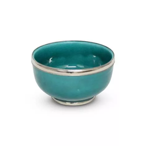 Kom Turquoise avec Metaalring Ø 13 x 8cm SFKTKMN00068
